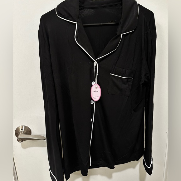 LEIKAR- Button Up Women’s pajama set Longsleeve - Picture 2 of 5